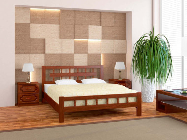 Кровать &quot;Натали-5&quot; из натурального дерева   — Аэлита