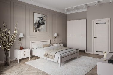 КРОВАТЬ ВЕРОНИКА-1 двуспальная с ортопедическим основанием — Аэлита