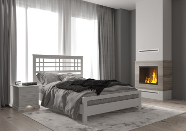 Кровать Герда двуспальная с ортопедическим основанием — Аэлита