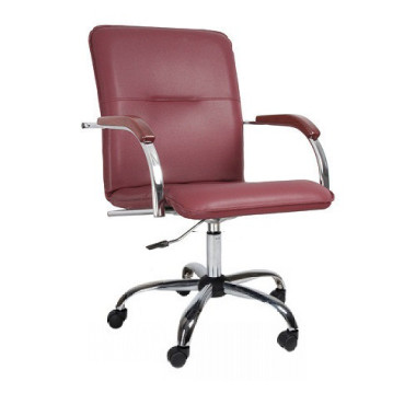 Кресло Самба крестовина GTP хром в кожзаме V — Аэлита