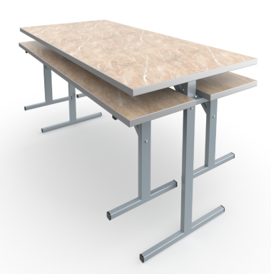 Комплект обеденный столешница пластик с 2-мя лавками (пластик) &mdash; Аэлита