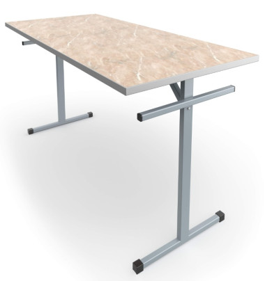 Стол обеденный АЭЛИТА 4-местный под скамью, столешница пластик 26мм &mdash; Аэлита