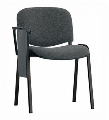 Стул ИЗО черный с пюпитром , ткань серая WIN 16 — Аэлита