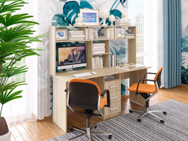 Стол компьютерный для двоих СК-58  1500х1700х600 — Аэлита