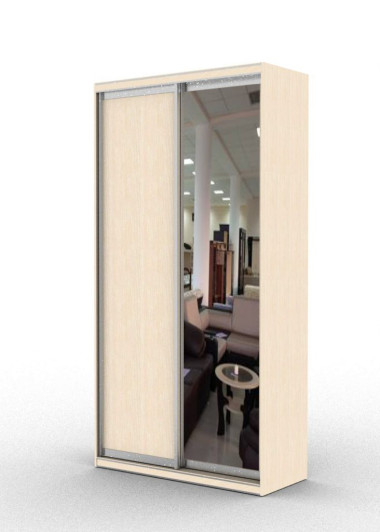 Шкаф-купе двухдверный с 1 зеркалом (модель 2.2) &mdash; Аэлита