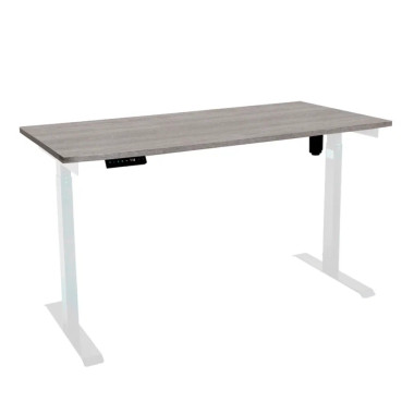 Стол с регулировкой высоты электрический LuxAlto LA-T33-E6 белый/дуб бежево-серый ЛДСП 135*70*2.5 &mdash; Аэлита