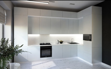 КУХНЯ ИДЕАЛИСТА ROYAL 3900*1850 УГЛОВАЯ (МДФ ЭМАЛЬ) — Аэлита