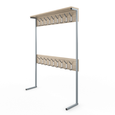 Вешалка напольная АЭЛИТА 1-сторонняя 1200*275*1600 на 9 мест &mdash; Аэлита