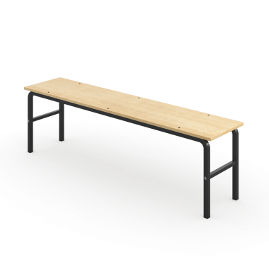 Банкетка жесткая на прямоугольной трубе 1450*320*420  &mdash; Аэлита