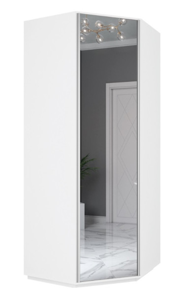 Шкаф Экспресс угловой с зеркалом 900х900х2200(2400) &mdash; Аэлита