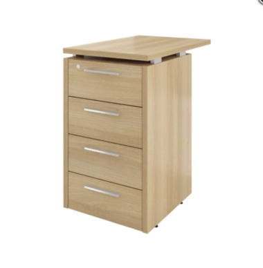 Тумба ДБ38 Дублин приставная 4 ящика с замком 450х700х750(ДБ13_1+ДБ13_2+ДБ15) — Аэлита