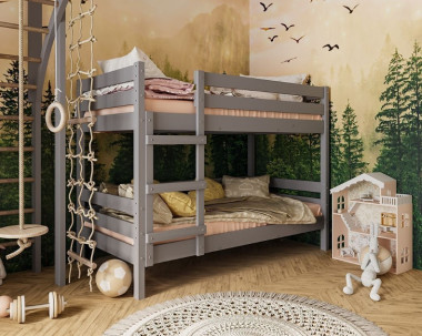 Детская двухъярусная кровать &quot;ДЖУНИОР&quot; из массива сосны — Аэлита
