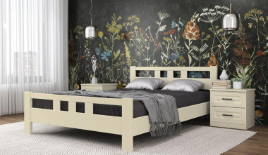 Кровать &quot;Вероника-2&quot; из натурального дерева  — Аэлита