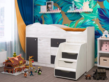 Кровать детская СТРЕЛКА1150х1832х732 — Аэлита