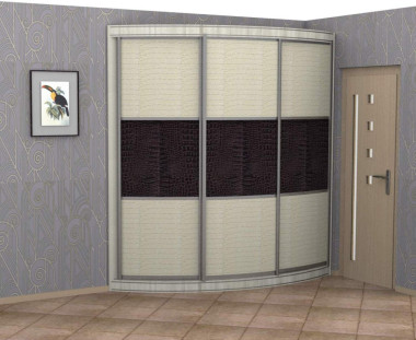 Радиусный шкаф купе PROLINE-2 (3-дверный) 2200*450/600*2350 &mdash; Аэлита